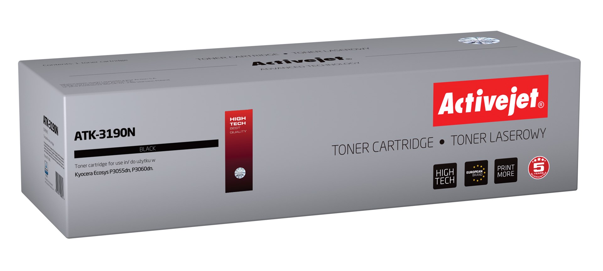 Združljiv toner Activejet ATK-3190N (nadomestni za Kyocera TK-3190), črn