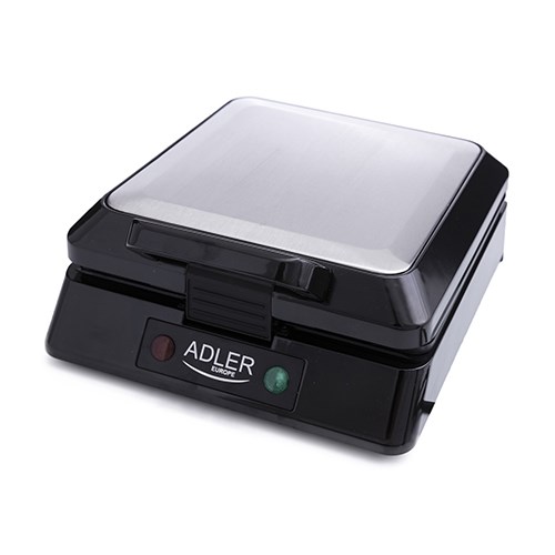 ADL AD 3036 pekač vafljev, 4 vaflji, črna/siva, 1500 W