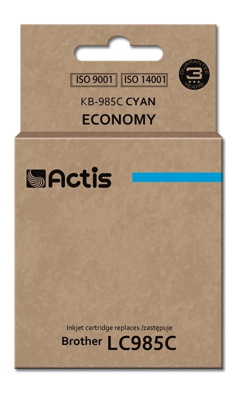 Zdrušljiva črnila ACS KB-985C (cyan, 19,5 ml) za Brother LC985C