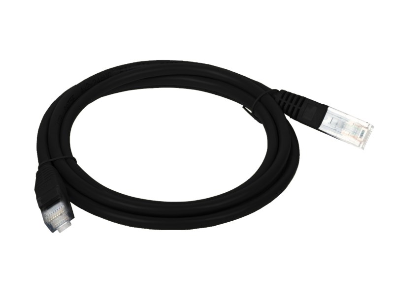 Omrežni kabel AAE KKU5CZA0.5 Cat5e U/UTP, črn, 0,5 m