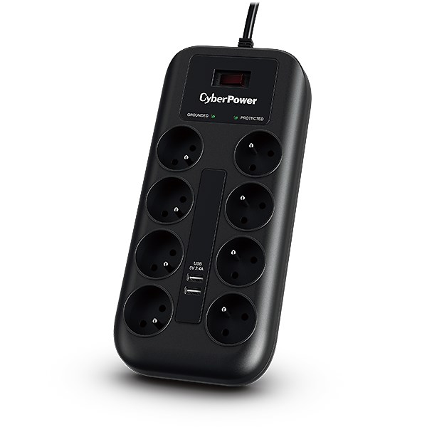 CyberPower P0820SUF0-FR razdelilnik s</strong> 8 vtičnicami, USB, 200-250V, 1.8m