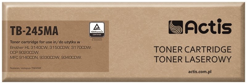 Zdrušljiv toner Actis TB-245MA za Brother TN-245M, magenta, 2200 strani