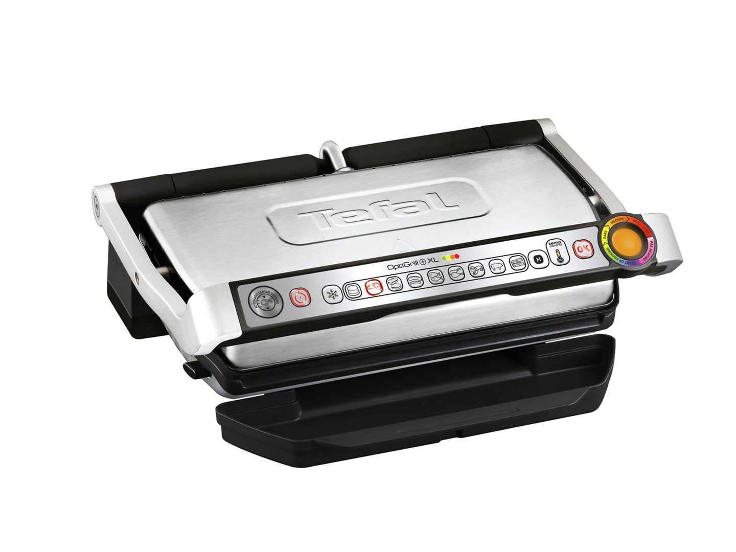 Tefal GC724D kontaktni žar, kovinsko/črn