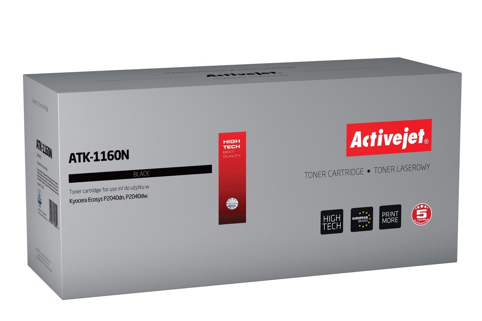 Activejet ATK-1160N Toner (nadomestilo za Kyocera TK-1160), črn, 7200 strani