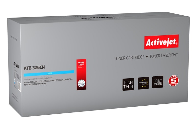 Activejet ATB-326CN toner, nadomestni za Brother TN-326C, cian, 3500 strani