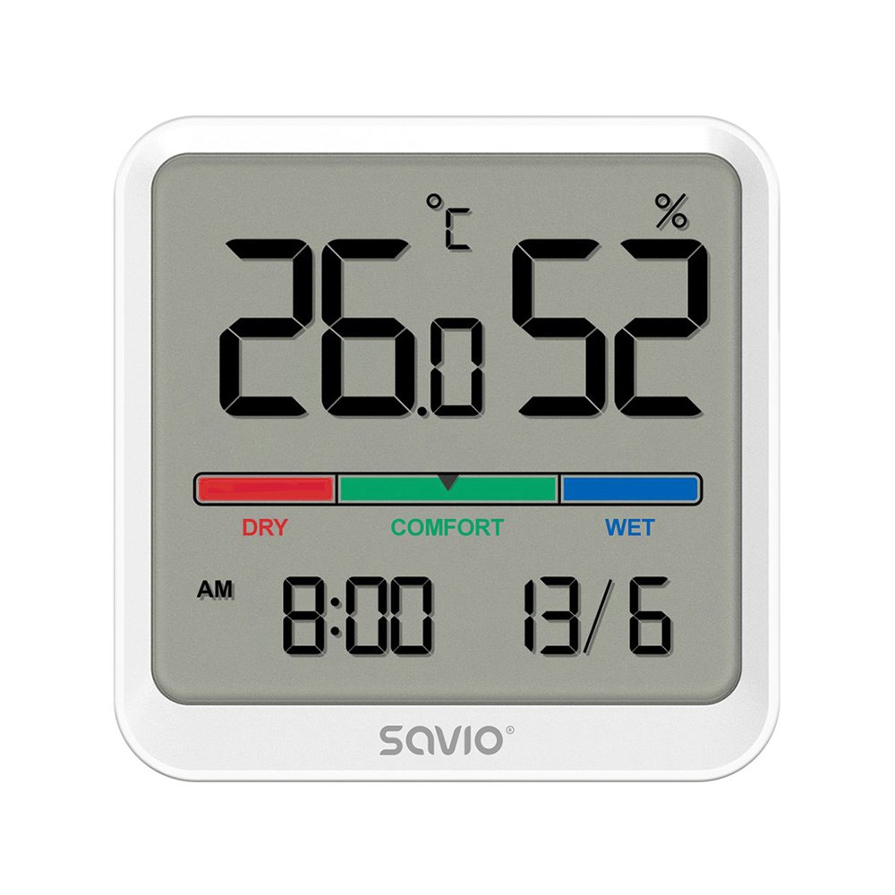 SAVIO bezvadu meteoroloģiskā stacija, temperatūras un