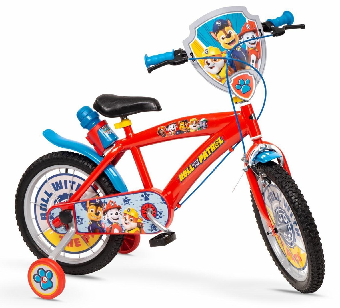 Bērnu velosipēds 16" Ķepu patruļa sarkans