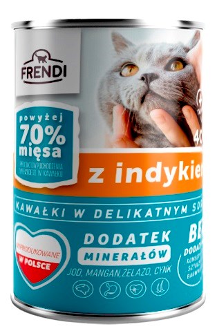 FRENDI with Turkey chunks in delicate