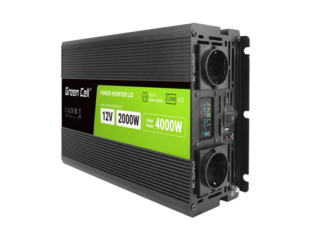 Green Cell PowerInverter LCD 12V uz