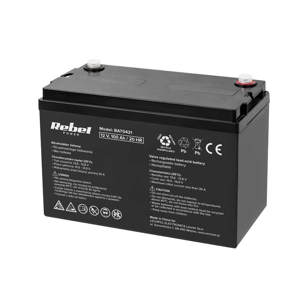 Rebel VIPOW akumulators żelowy 12 V