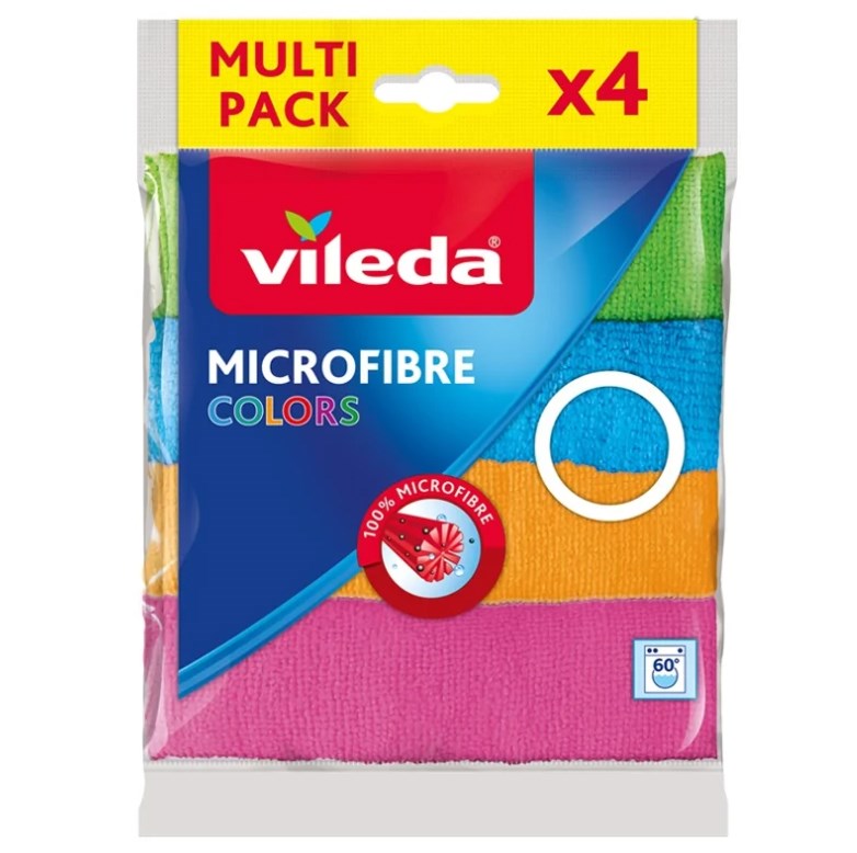 Vileda mikrošķiedras tīrīšanas lupatiņas (krāsas), 4