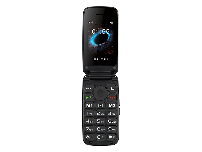 BLOW Black Phone for Seniors with