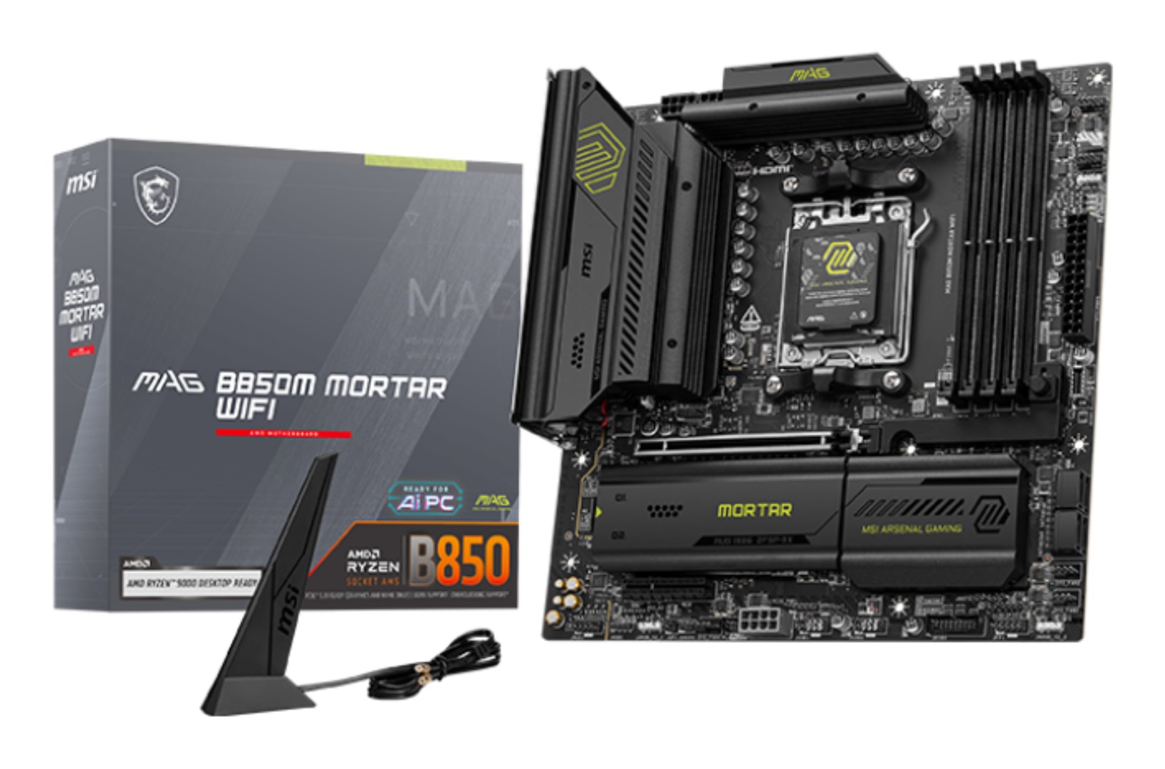 MSI MAG B850M MORTAR WIFI mātesplate