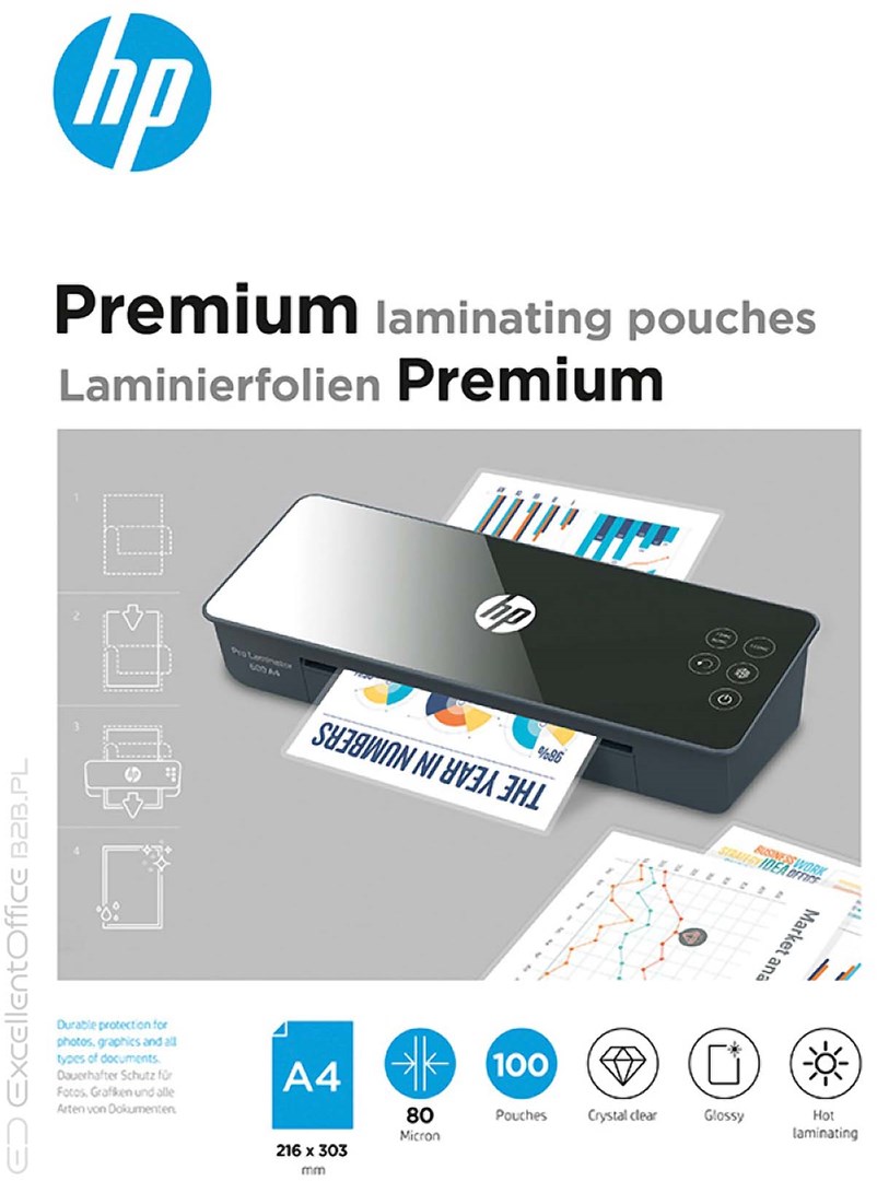 Hewlett-Packard HP Premium laminēšanas plēve A4