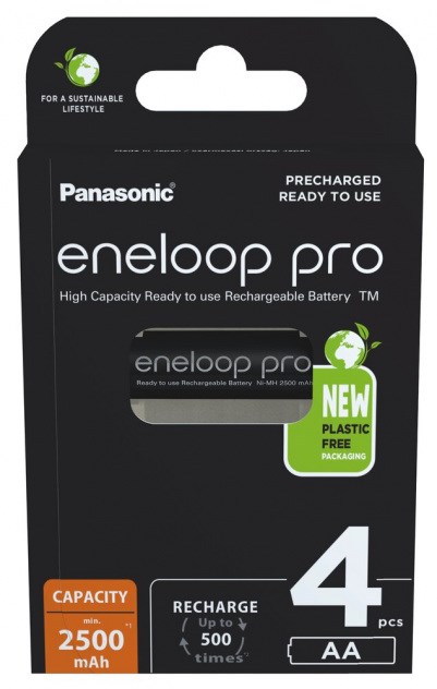 Uzlādējamas baterijas PANASONIC ENELOOP PRO AA