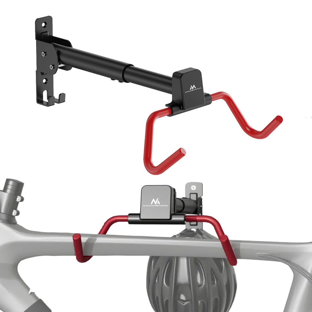 Maclean Horizontal Wall-Mounted Bike Rack, Steel