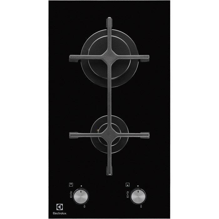 Electrolux EGC3322NVK melna iebūvējama gāzes plīts