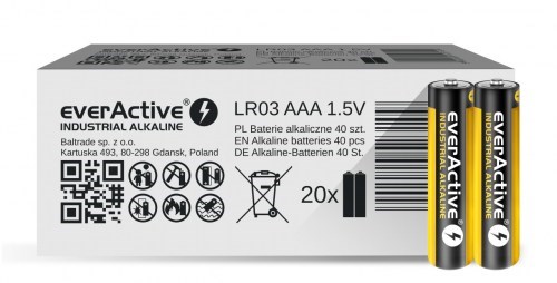 Sārma baterijas everActive Industrial Alkaline LR03