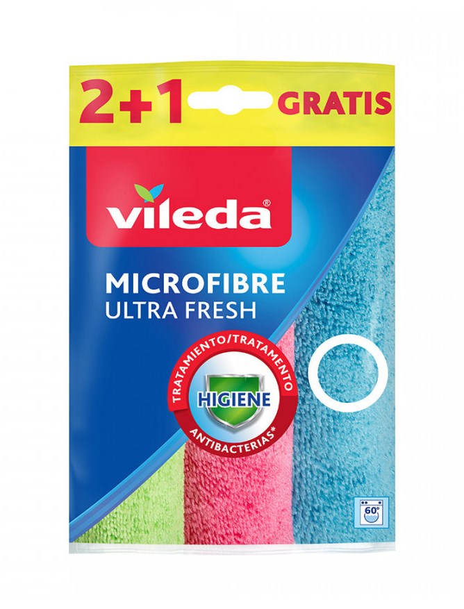 Vileda mikrošķiedras tīrīšanas lupatiņas Ultra Fresh