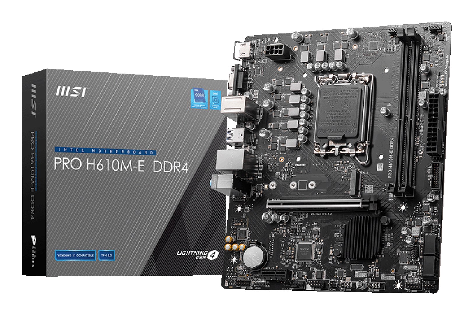 MSI PRO H610M-E DDR4 mātesplate Intel