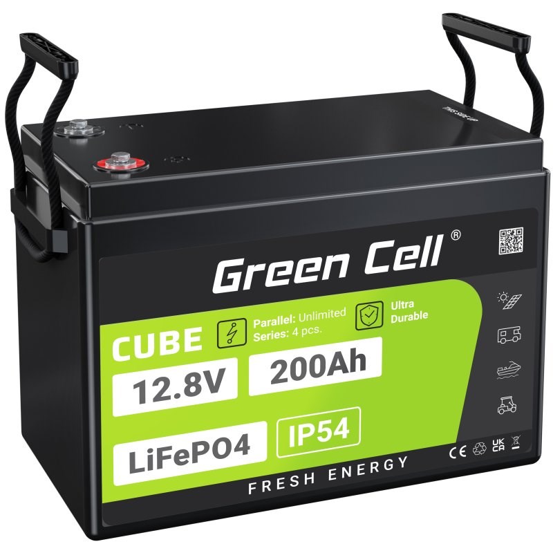 Green Cell LFPGC12V200AH UPS akumulators litija