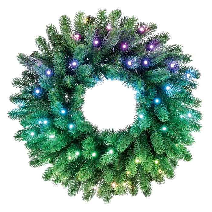 Twinkly Mirdzošs iepriekš izgaismots vainags 50
