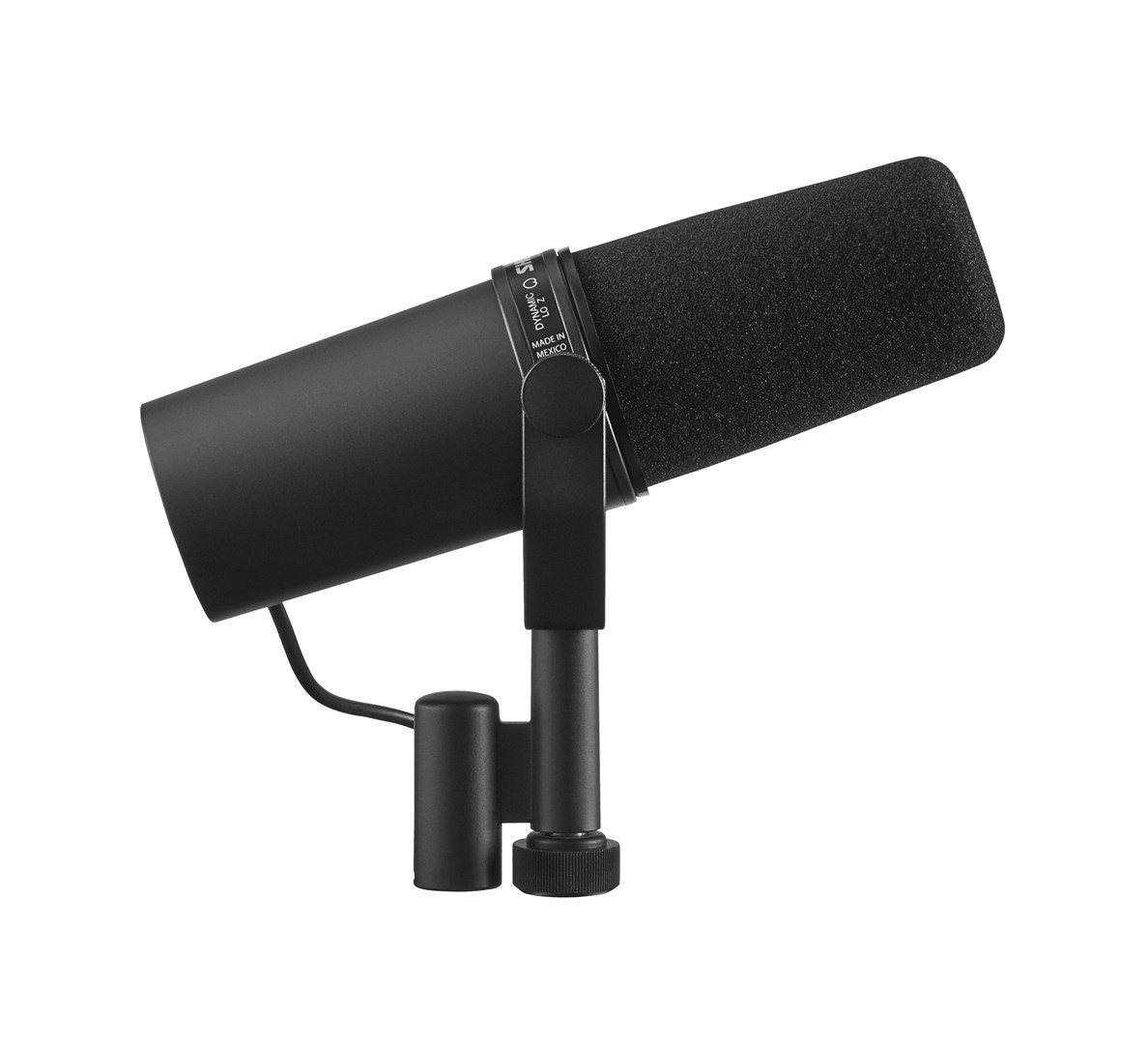 Shure SM7B mikrofons, melns studijas mikrofons