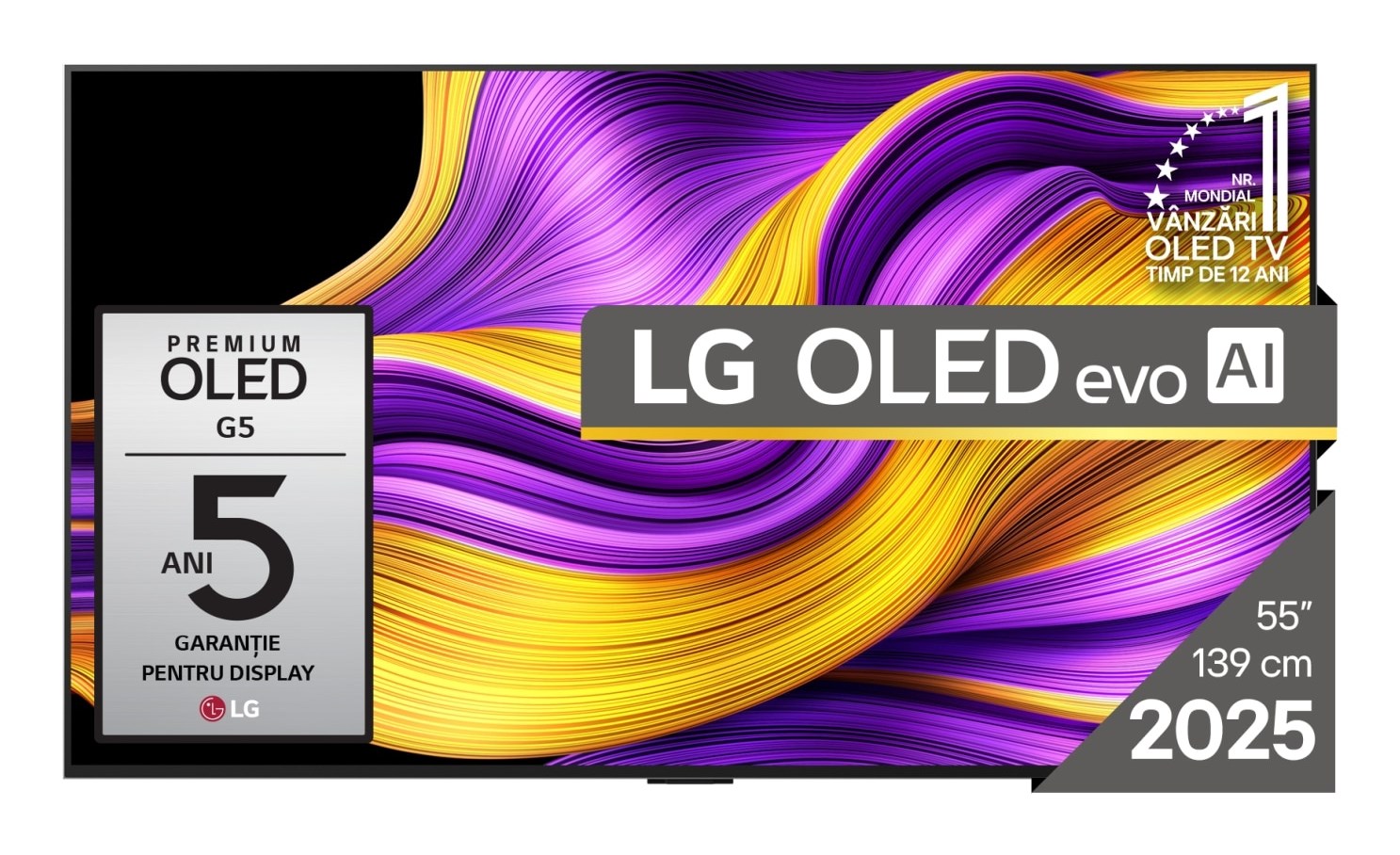 LG OLED evo AI OLED55G51LW televizors