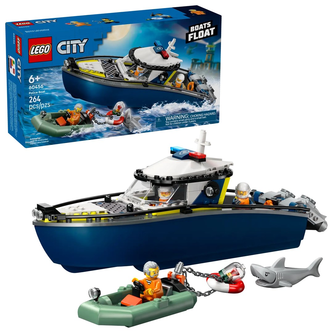 LEGO CITY 60456 Policijas laivas pakaļdzīšanās