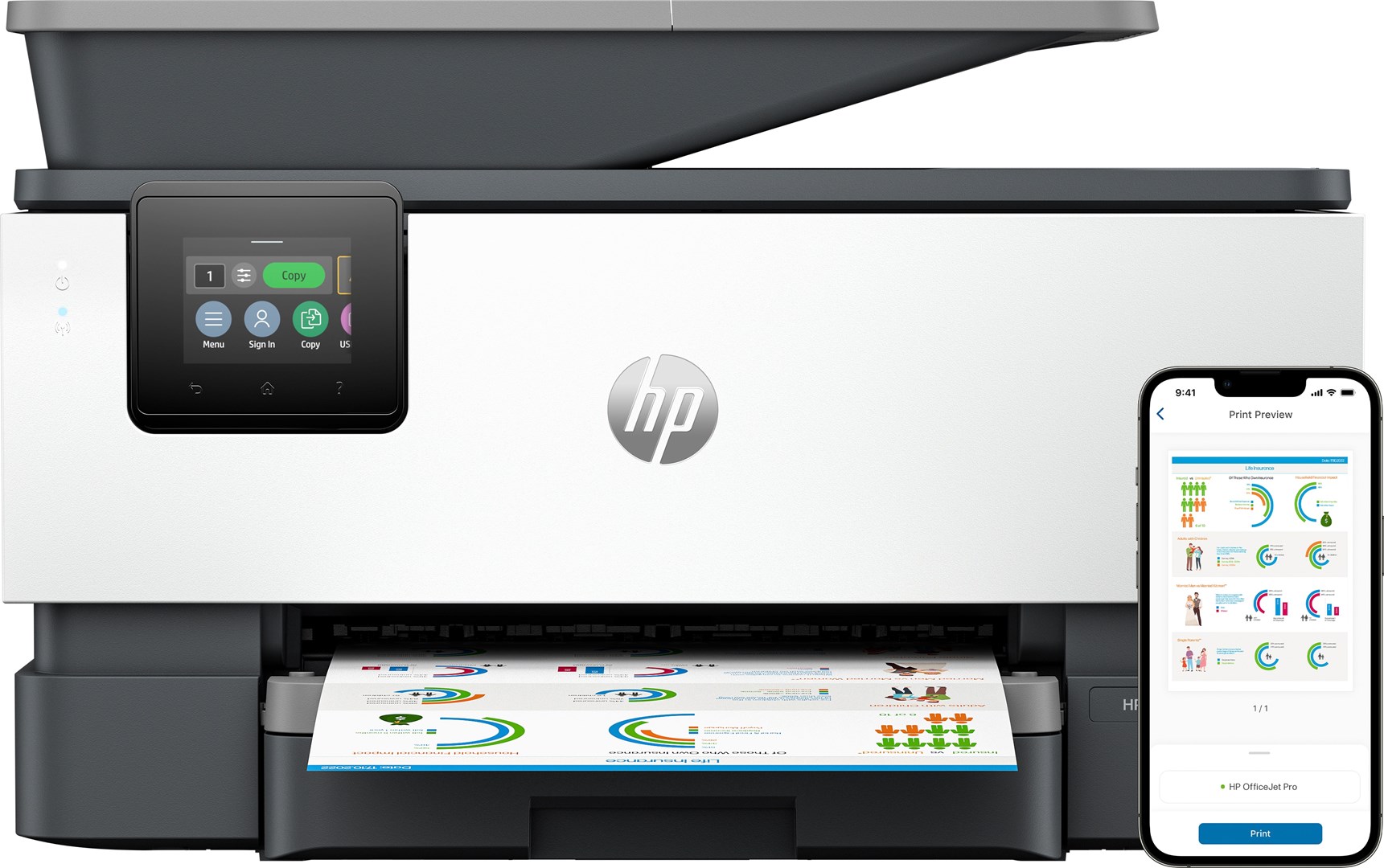 Hewlett-Packard HP OfficeJet Pro 9120b bezvadu