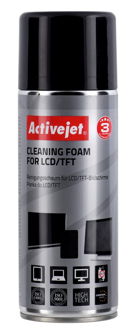 Activejet AOC-105 tīrīšanas putas LCD/TFT/plazmas ekrāniem