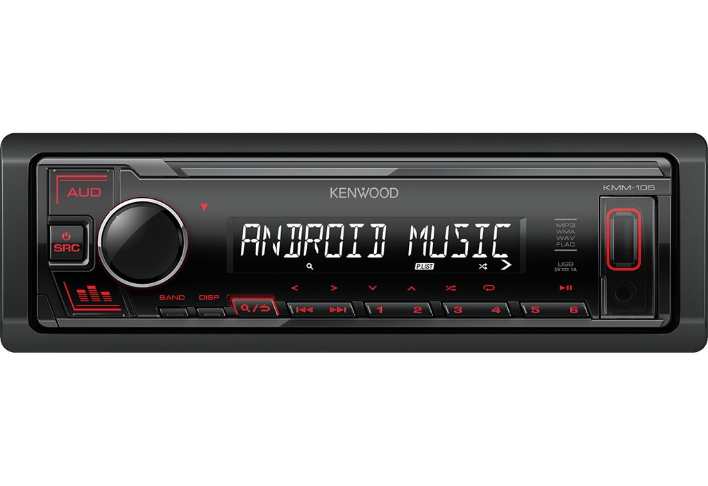 Kenwood KMM-105RY automašīnas multivides uztvērējs melns