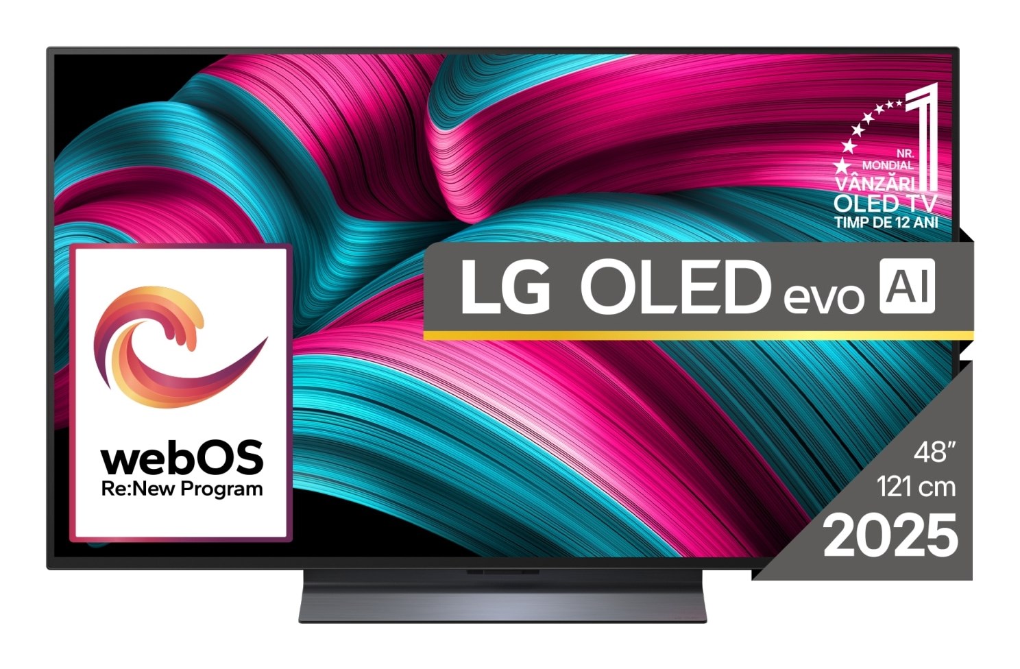 LG OLED evo AI OLED48C51LA televizors