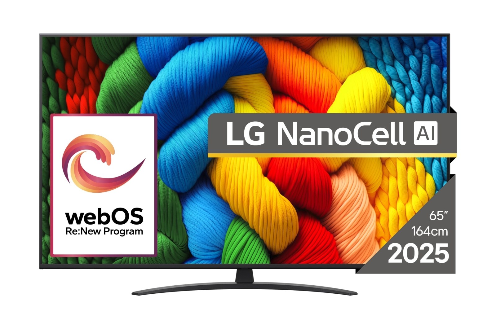 LG NanoCell AI 65NANO81A3A televizors 165