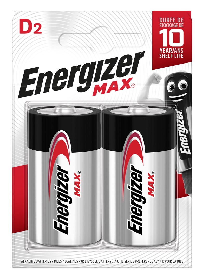 ENERGIZER MAX D LR20 akumulators, 2