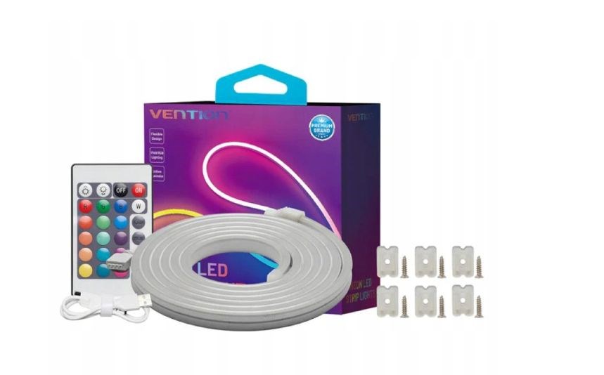 Vention silikona neona LED lente ar