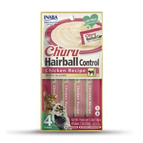 INABA Churu Hairball Chicken - kaķu