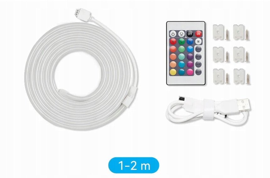Vention silikona neona LED lente ar