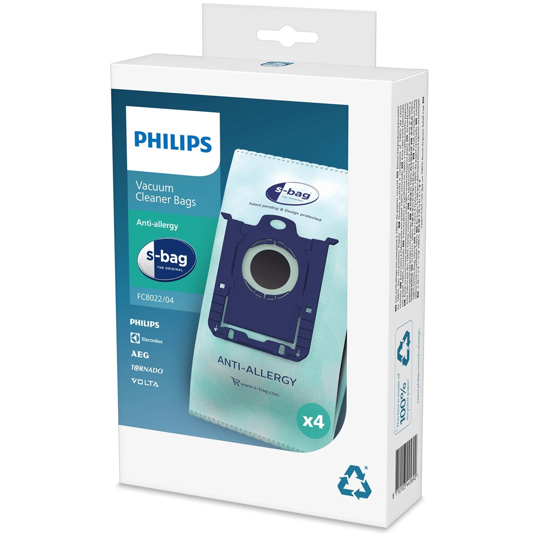 Philips s-bag putekļu sūcēja maisiņi FC8022/04