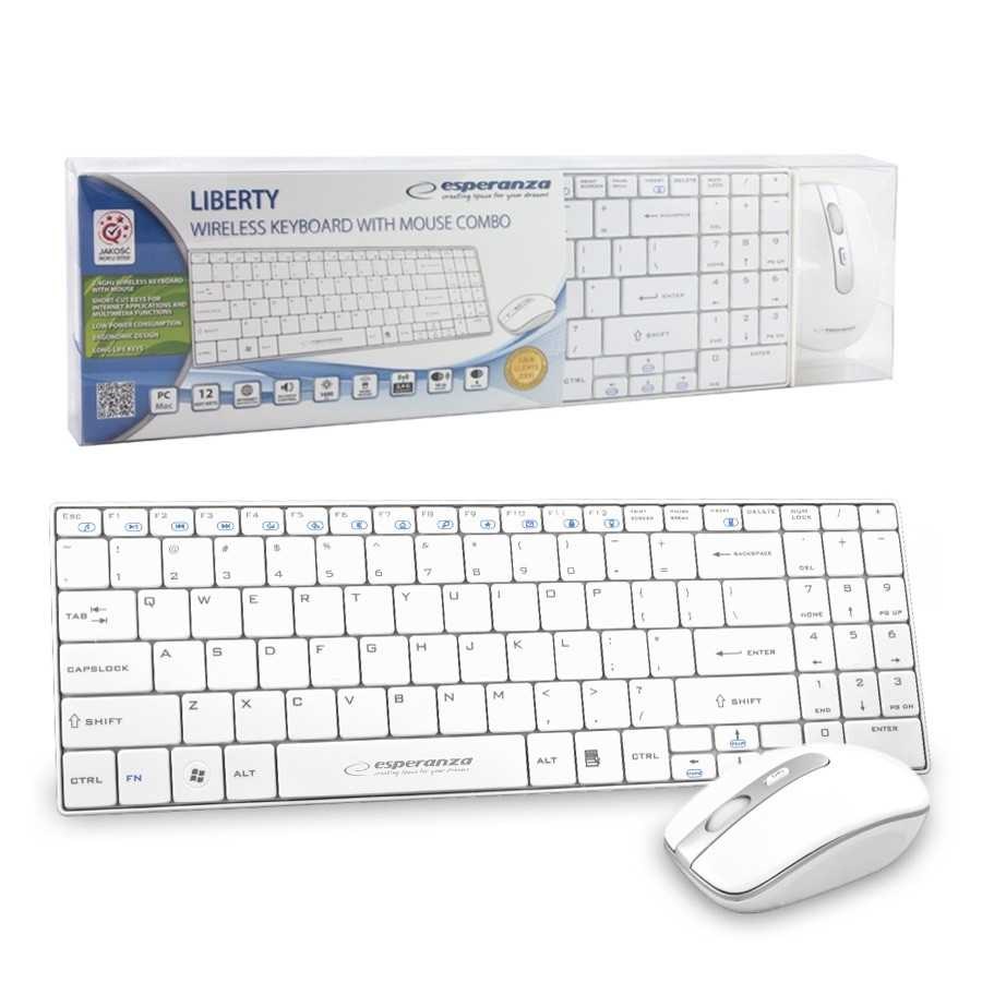 Esperanza EK122W tastatūra RF bezvadu QWERTY