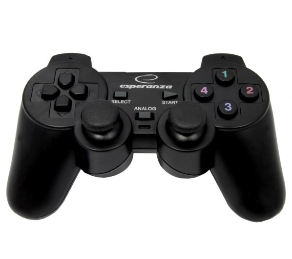 Esperanza EG102 spēļu kontrolieris melns USB