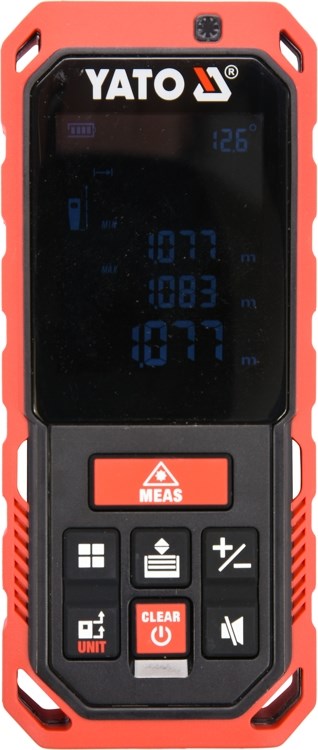 Yato YT-73126 distance meter Laser distance meter Black, Red 40 m Yato YT-73126 distance meter Laser distance meter Black, Red 40 m