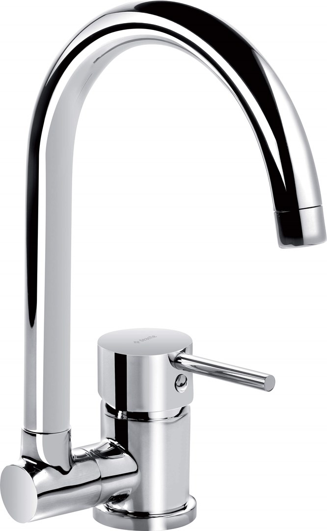 Kitchen faucet with foldable spout Kitchen faucet with foldable spout