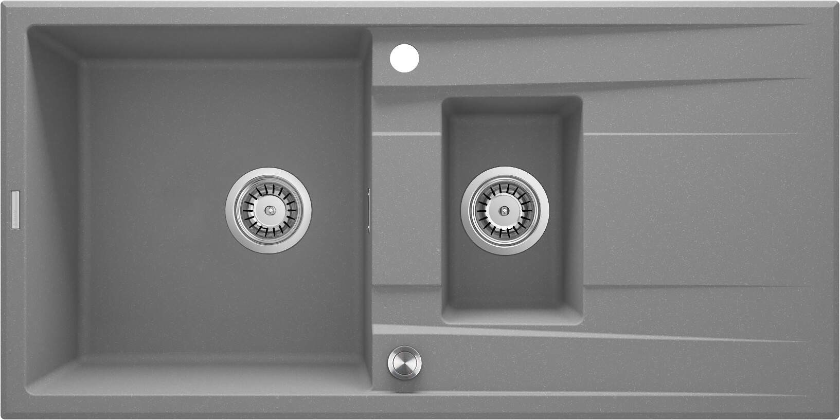1.5-bowl granite sink with drainer 1.5-bowl granite sink with drainer