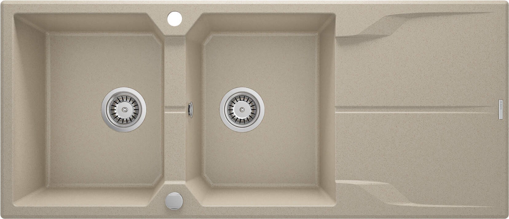Granite 2-bowl sink with drainer Granite 2-bowl sink with drainer