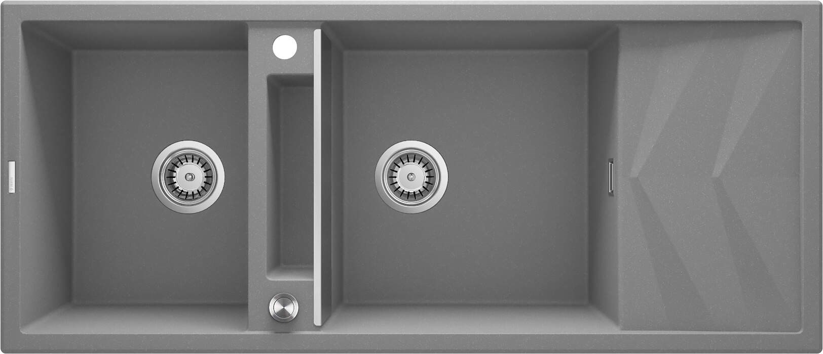 2-bowl magnetic granite sink with drainer 2-bowl magnetic granite sink with drainer