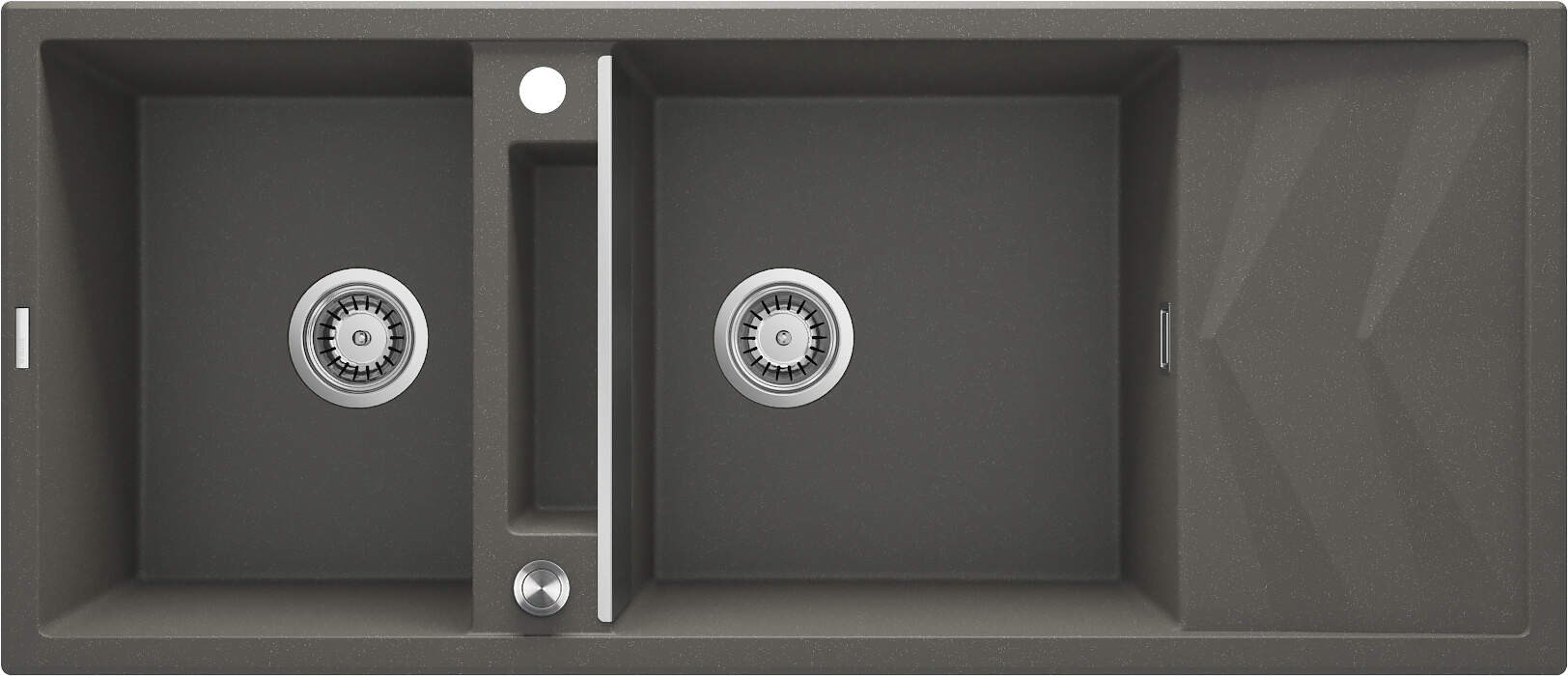 2-bowl magnetic granite sink with drainer 2-bowl magnetic granite sink with drainer