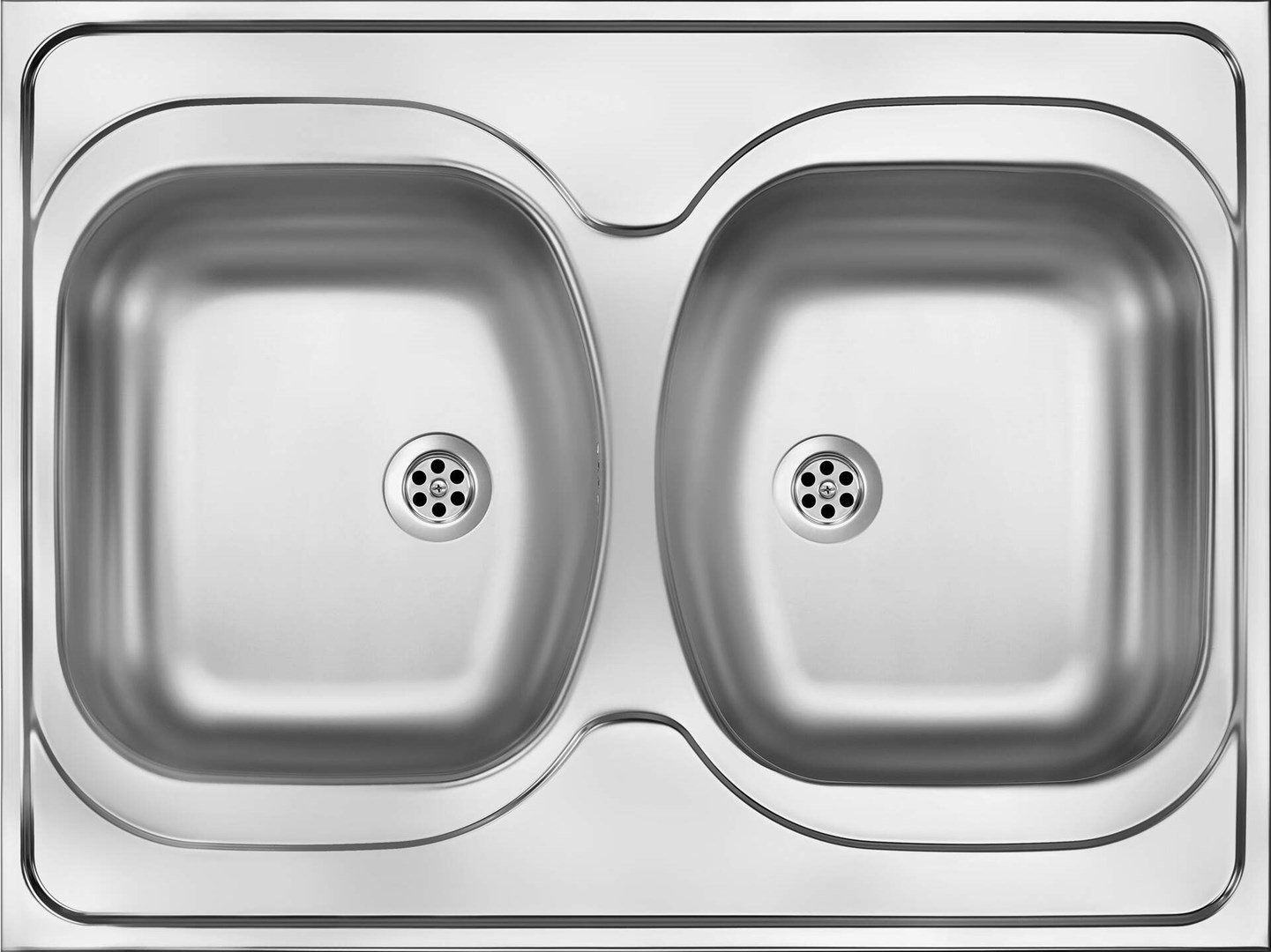 ZM6 stainless 2-bowl sink - drop-in ZM6 stainless 2-bowl sink - drop-in