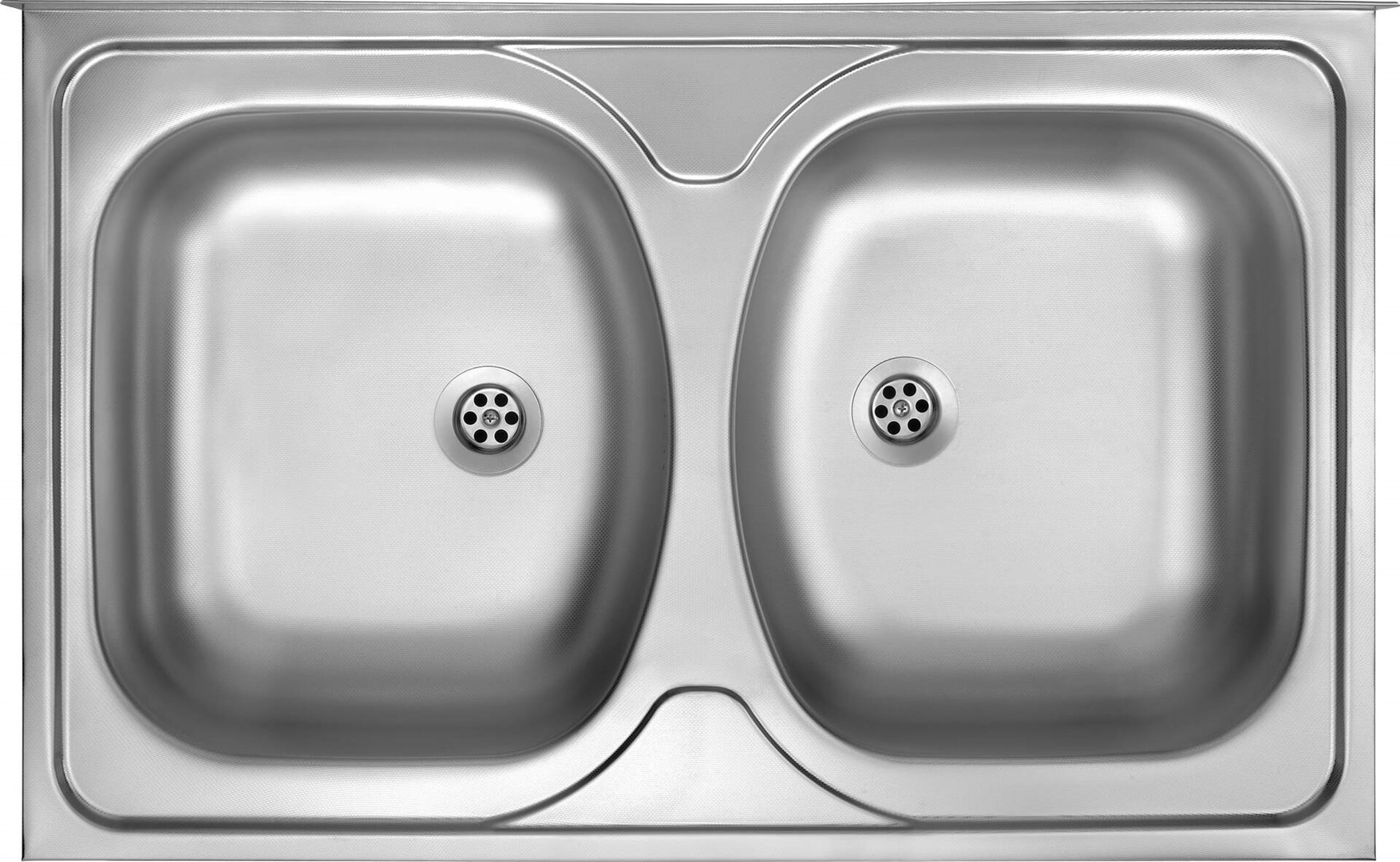 2-bowl steel sink - overlay 2-bowl steel sink - overlay