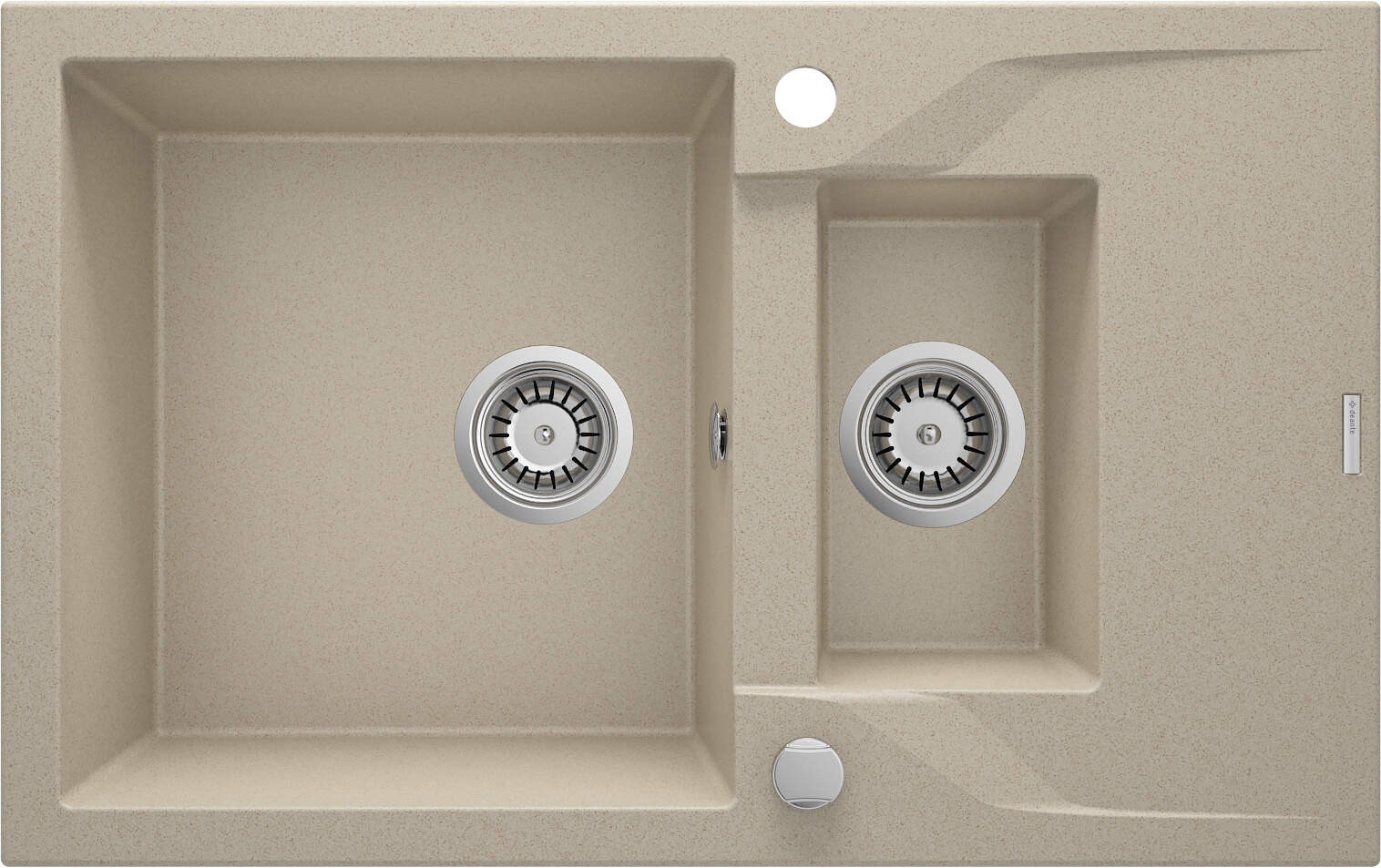 1.5-bowl granite sink with drainer 1.5-bowl granite sink with drainer
